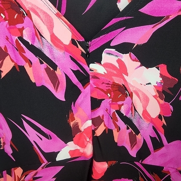 BISOU BISOU Floral Sleeveless Dress Size 12 - Picture 6 of 10